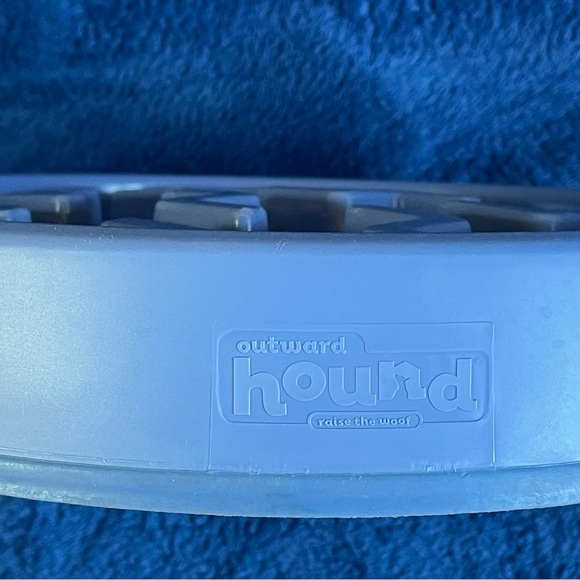 Outward Hound Fun Feeder Slo-Bowl Drop Large Teal 10.8" x 10.8" x 2"  - Set Of 2 - Picture 7 of 8